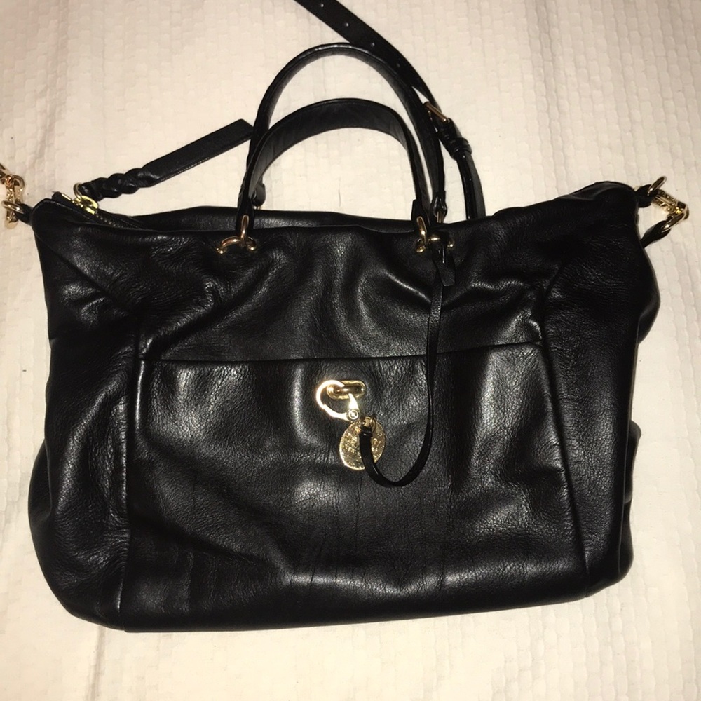 Henri Bendel Black Satchel